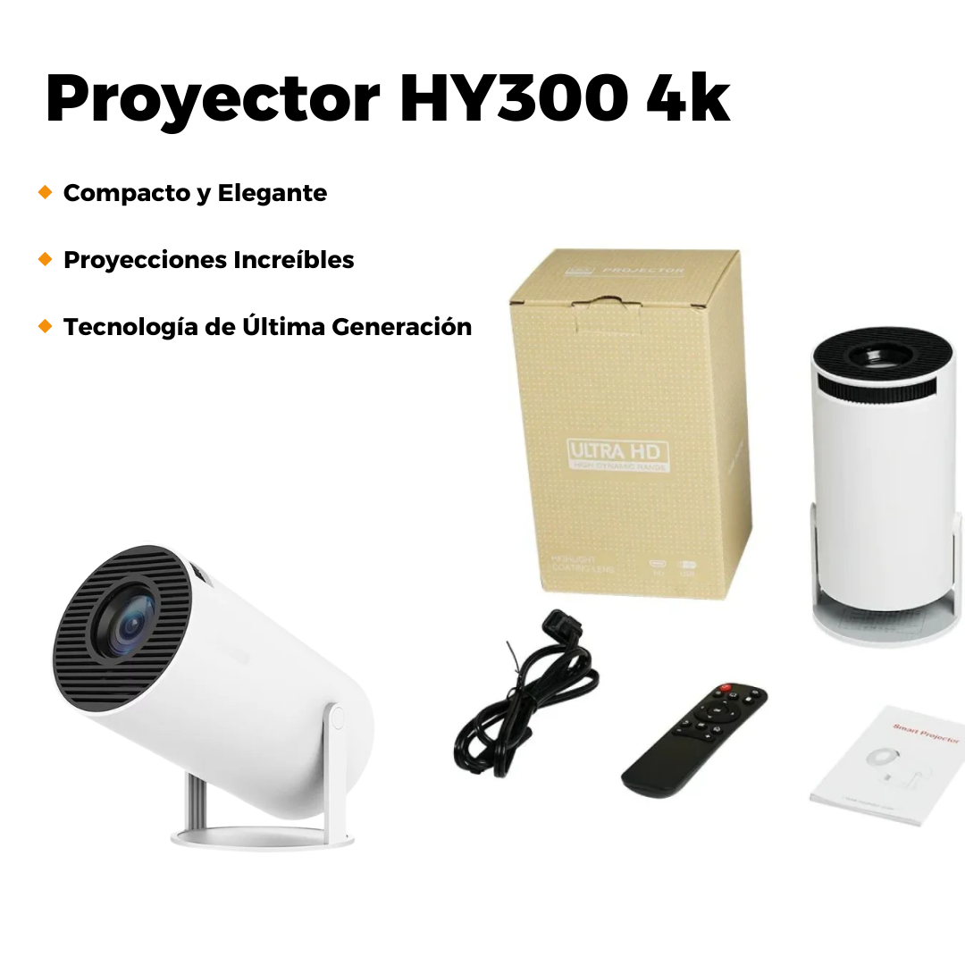 Mini proyector HY300 4k